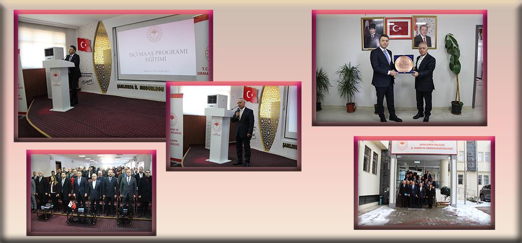 Personel Genel Müdürümüz Seyfullah ARSLANTÜRK,İl Müdürlüğümüzü ziyaret ederek İşçi Maaş Programı Eğitim Toplantısı'na başkanlık ettiler